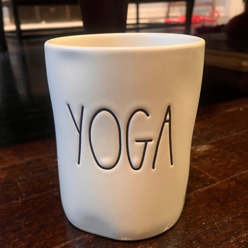 Rae Dunn yoga candle